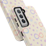 Infinity Pattern Tough Phone Case — Pastel Hearts & Stars  Shamo's