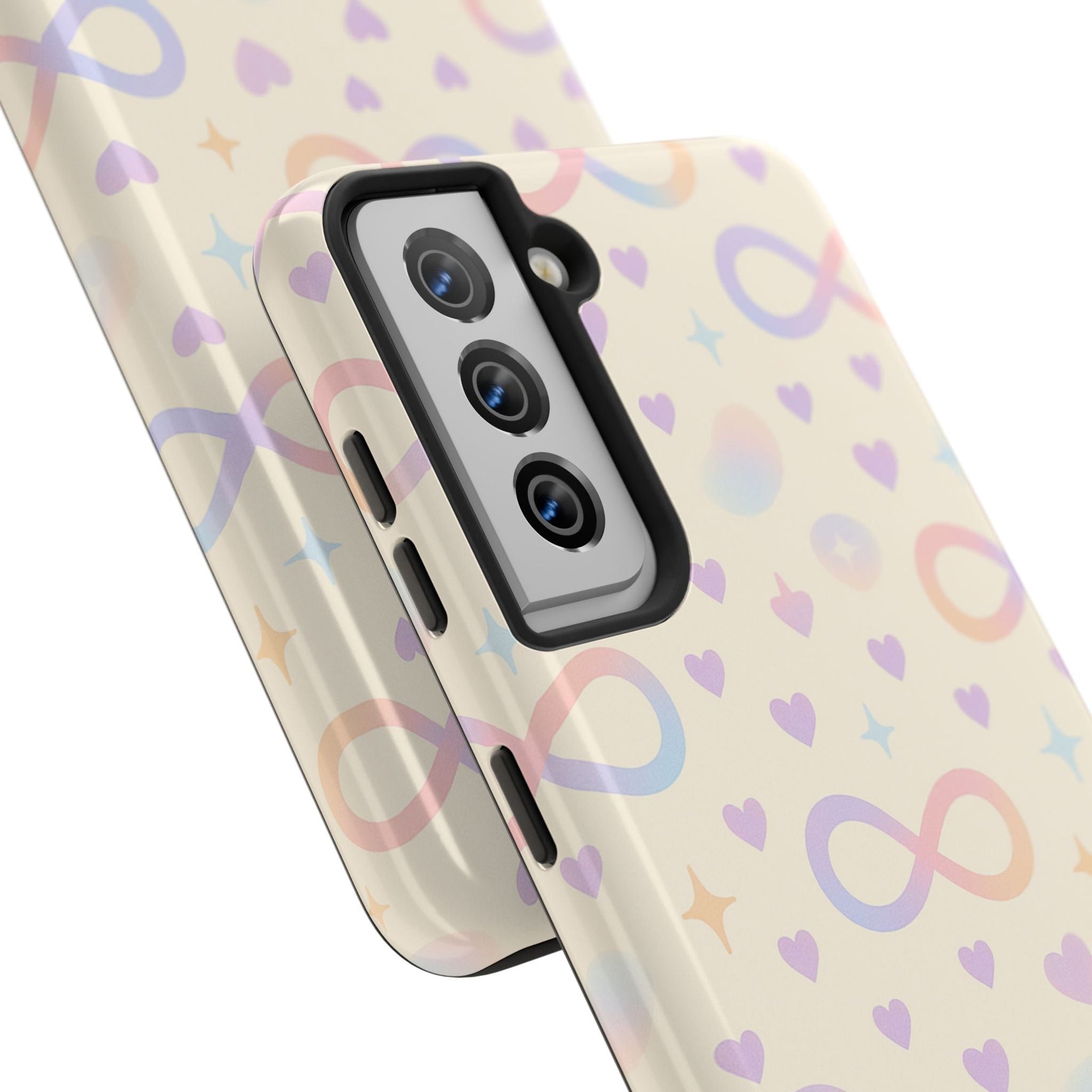 Infinity Pattern Tough Phone Case — Pastel Hearts & Stars  Shamo's