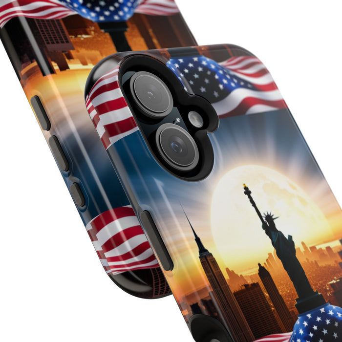 MagSafe American Flag Tough Phone Case: Show Your Patriotism in Style