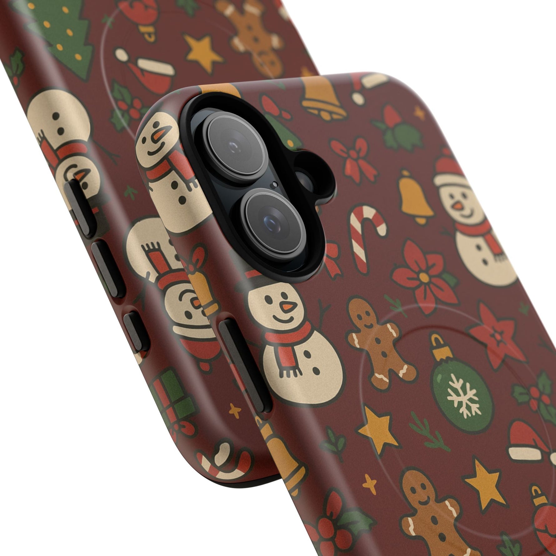 Snowman & Gingerbread Tough iPhone Case (MagSafe compatible)  Shamo's