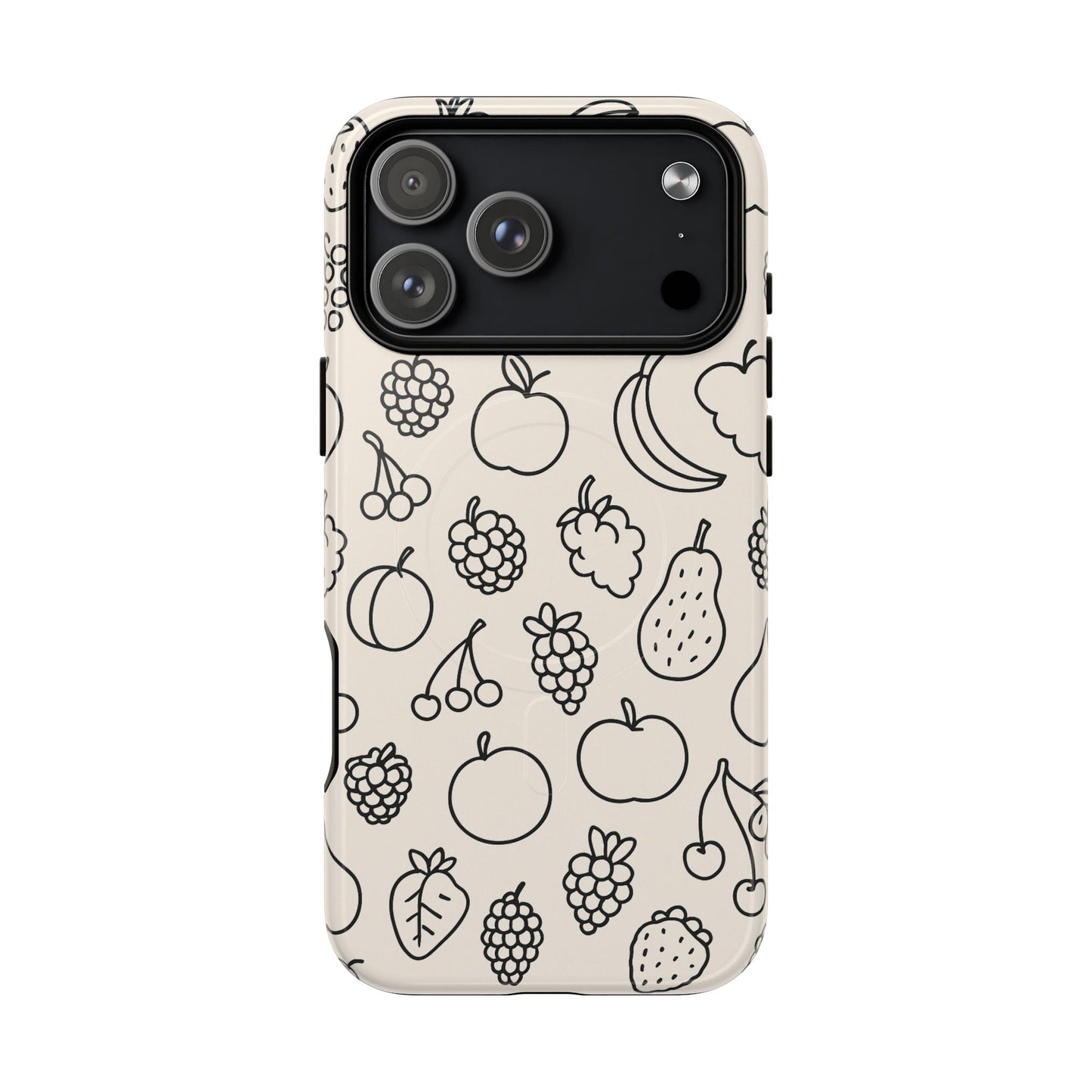 Fruit Pattern Tough iPhone Case | Compatible with MagSafe