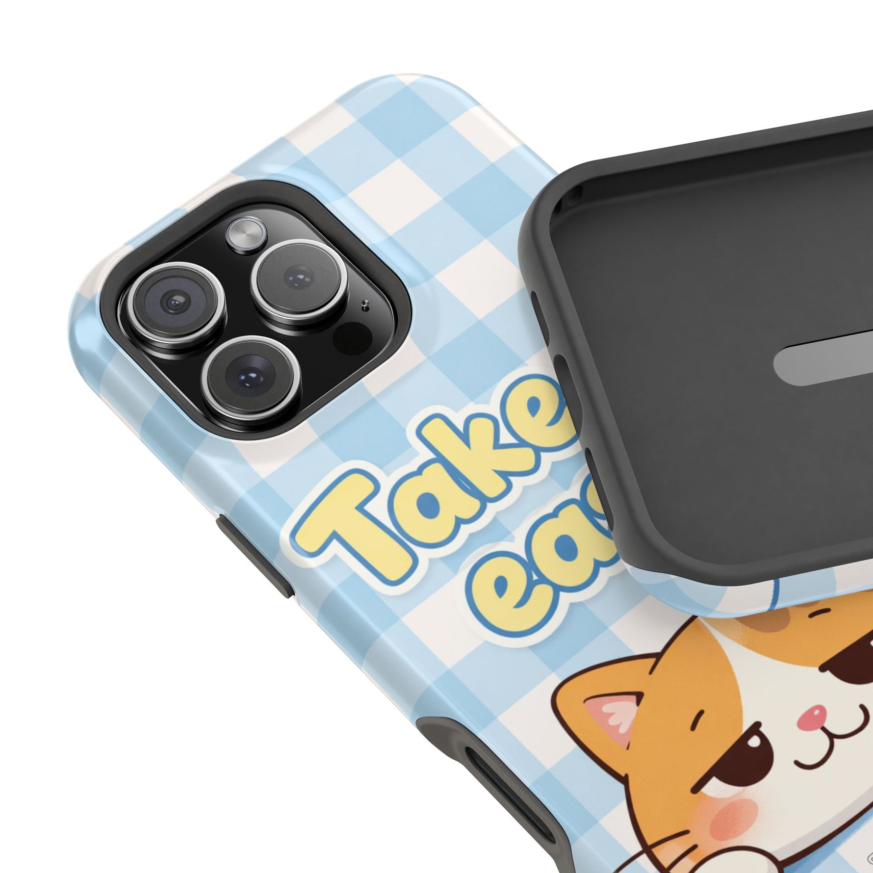 Take It Easy Cat Cute Funny Phone Case | MagSafe Compatible Impact-Resistant