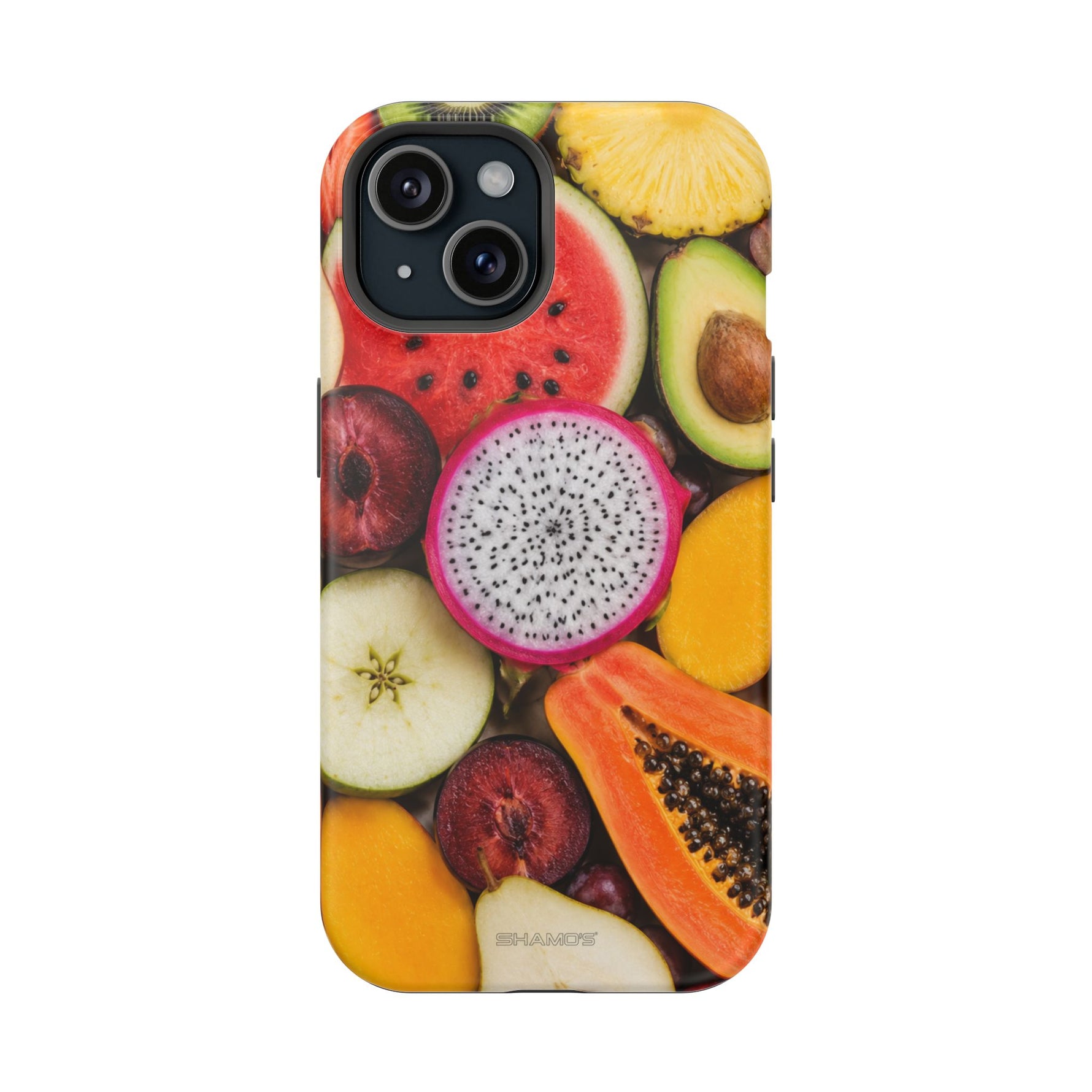 Tropical Fruit Magnetic Impact-Resistant Phone Case with MagSafe