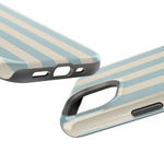 Blue Strips Pattern iPhone Case Compatible with MagSafe - Shamo's