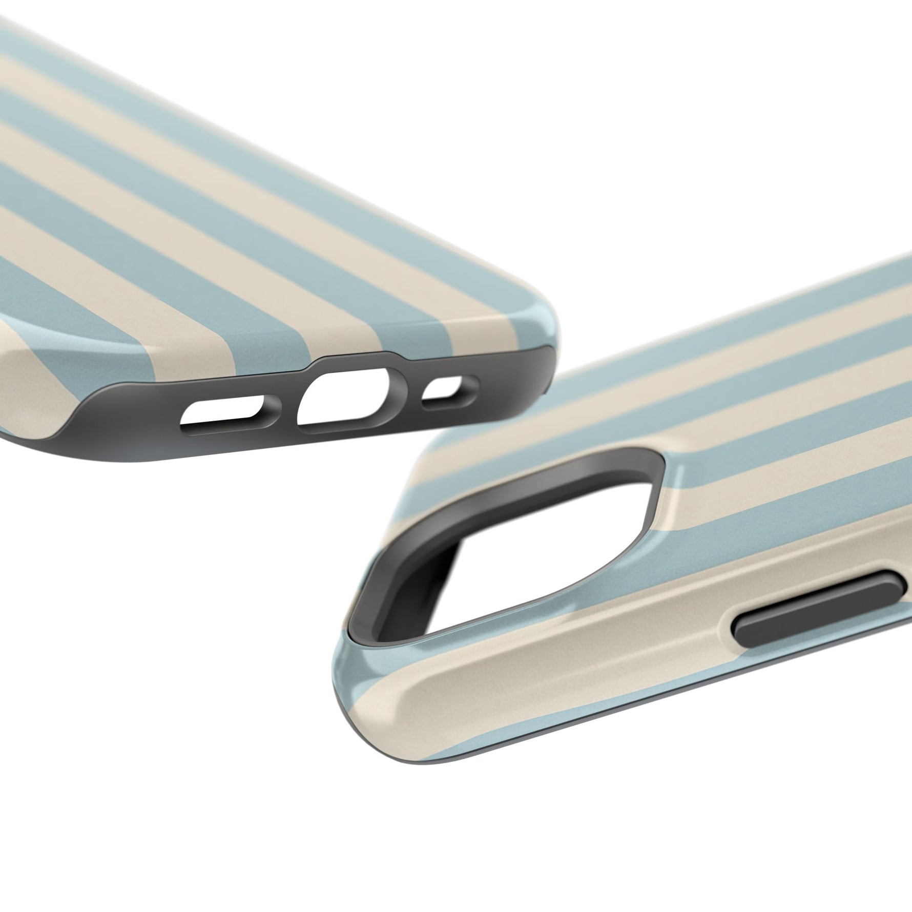 Blue Strips Pattern iPhone Case Compatible with MagSafe - Shamo's
