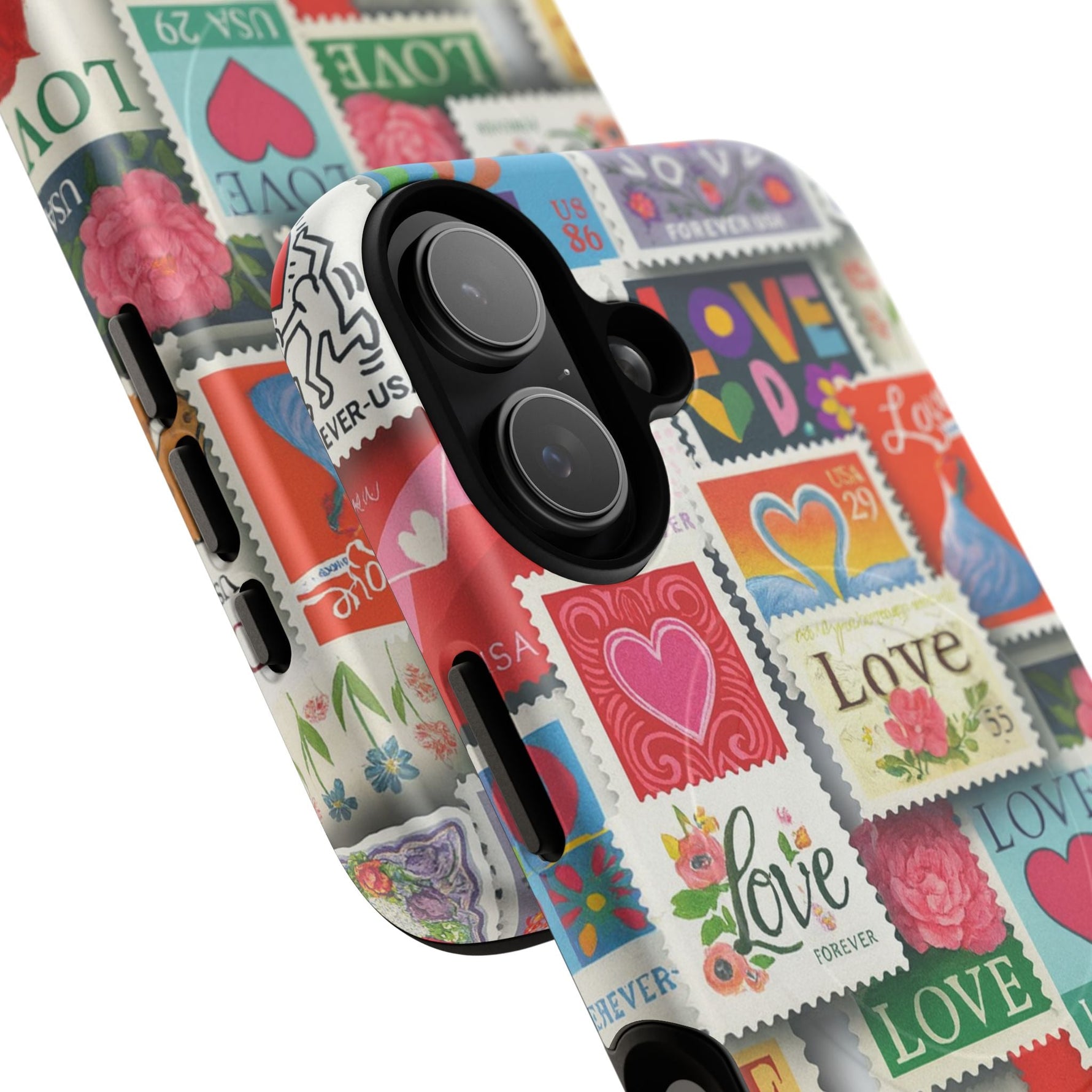 Vintage Romantic Love Stamp iPhone Case | Tough Protection + MagSafe  Shamo's