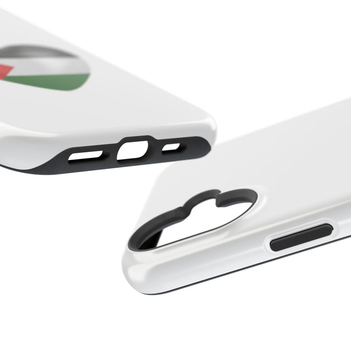 MagSafe Tough Cases with Palestinian flag in heart shape