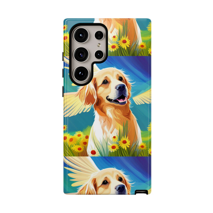 Tough Cases Golden Retriever with Wings Phone case