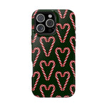 Candy Cane Heart MagSafe Impact-Resistant iPhone Case  Shamo's iPhone 16 Pro Max / Glossy