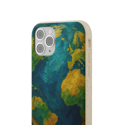 Biodegradable Phone Case — Earth Illustration Eco-Friendly Case  Shamo's