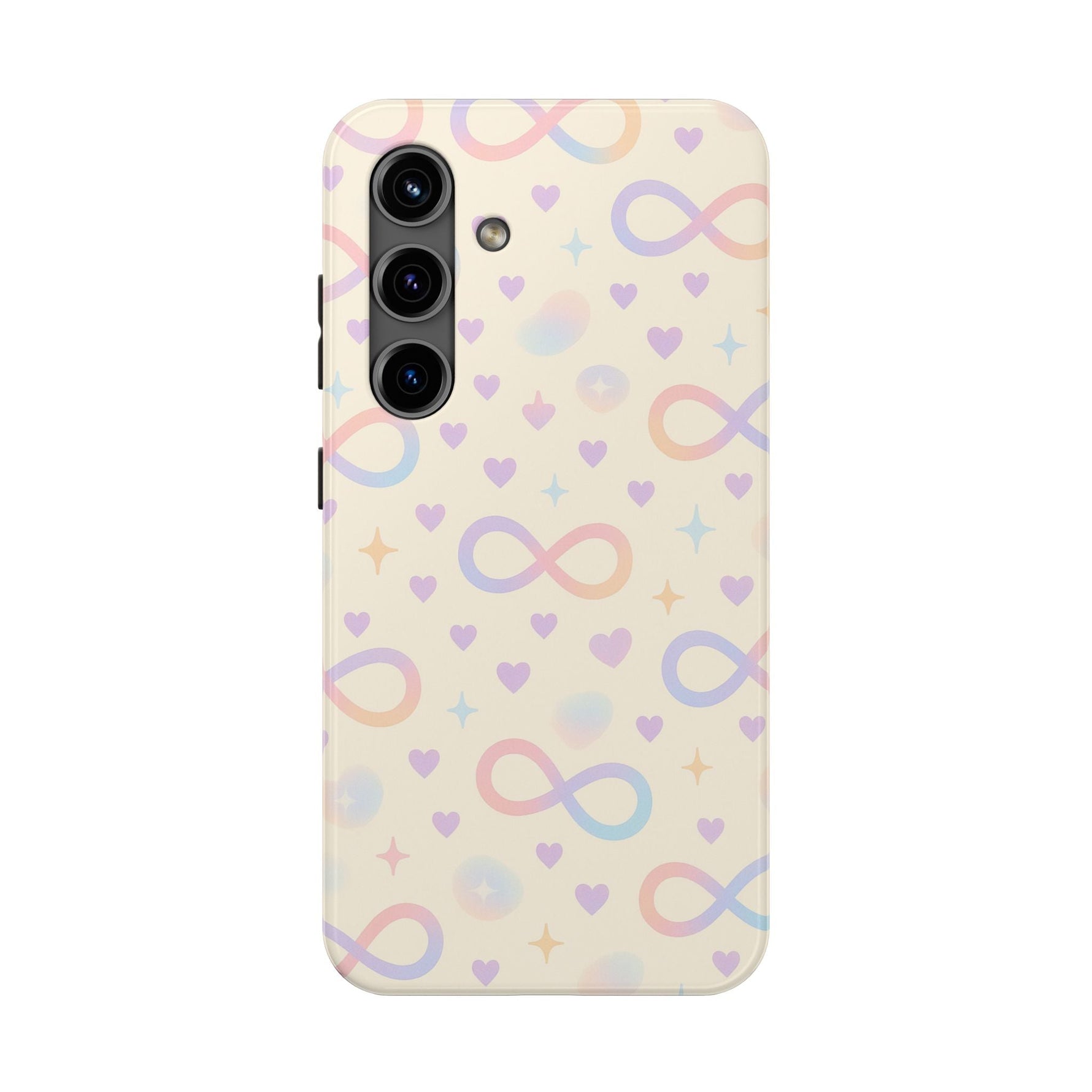 Infinity Pattern Tough Phone Case — Pastel Hearts & Stars  Shamo's Samsung Galaxy S24