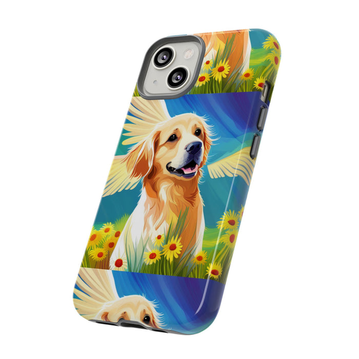 Tough Cases Golden Retriever with Wings Phone case