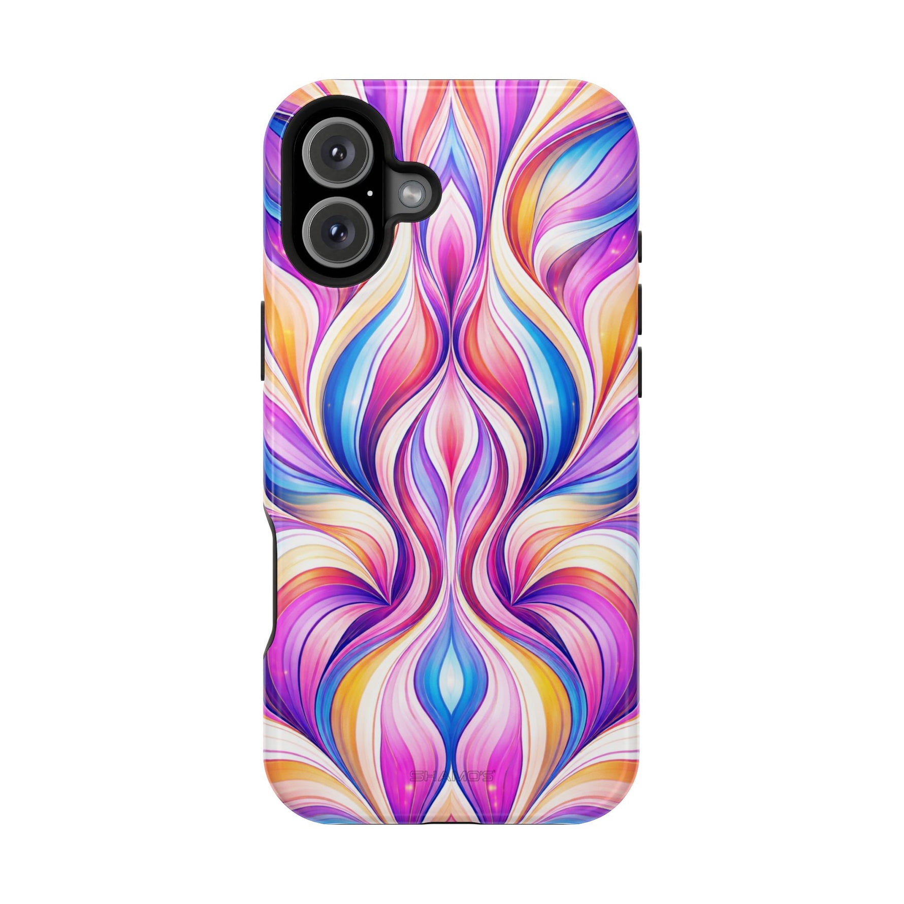 Colorful Abstract Swirl Magnetic Impact iPhone Case | MagSafe