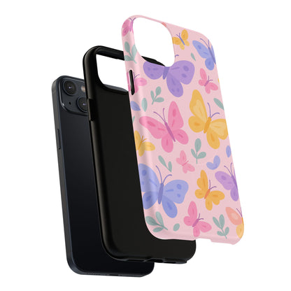 Butterfly Pattern Compatible with MagSafe Tough Magnetic Phone Case