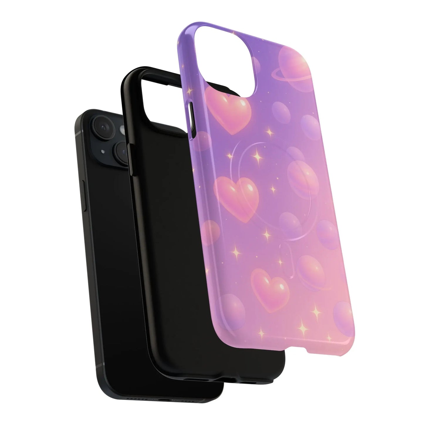 Galactic Hearts iPhone Case with MagSafe - Shamo's