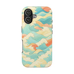 Ocean Wave Tough Phone Case — Pastel Retro Surf Pattern  Shamo's iPhone 17