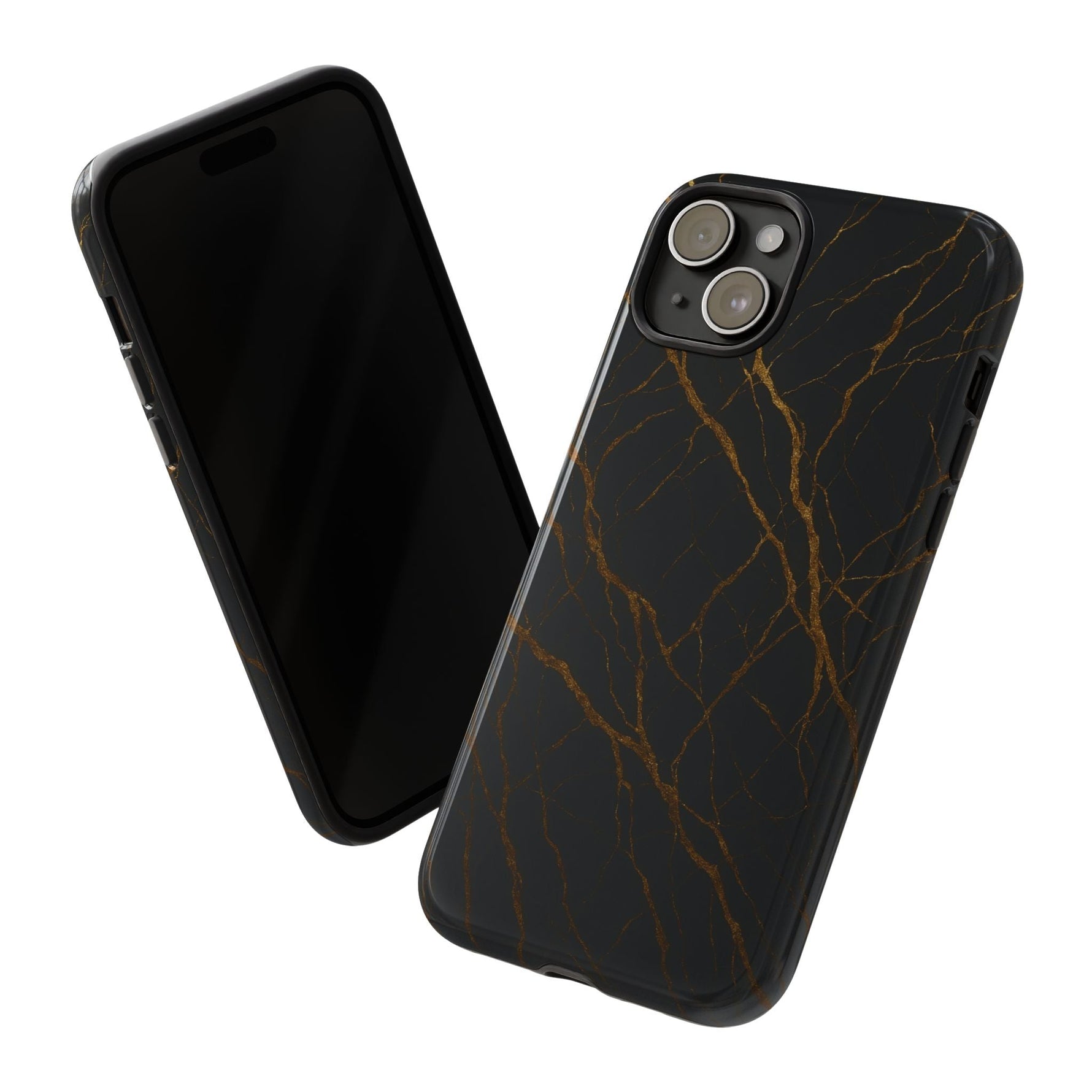 Black Marble Tough iPhone Case  Shamo's