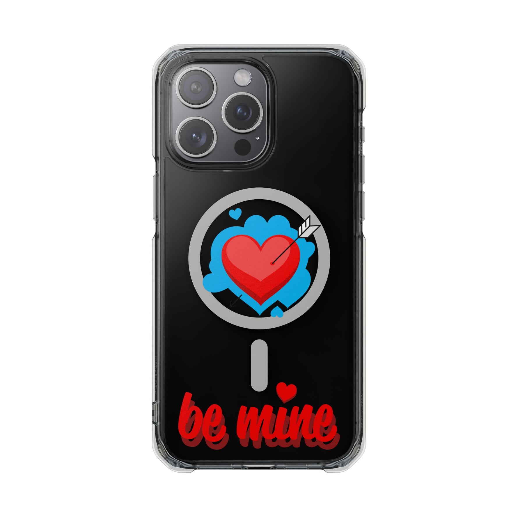 MagSafe-Compatible Clear Phone Case — "Be Mine Love Edition" - iPhone 15 Pro Max - Shamo's