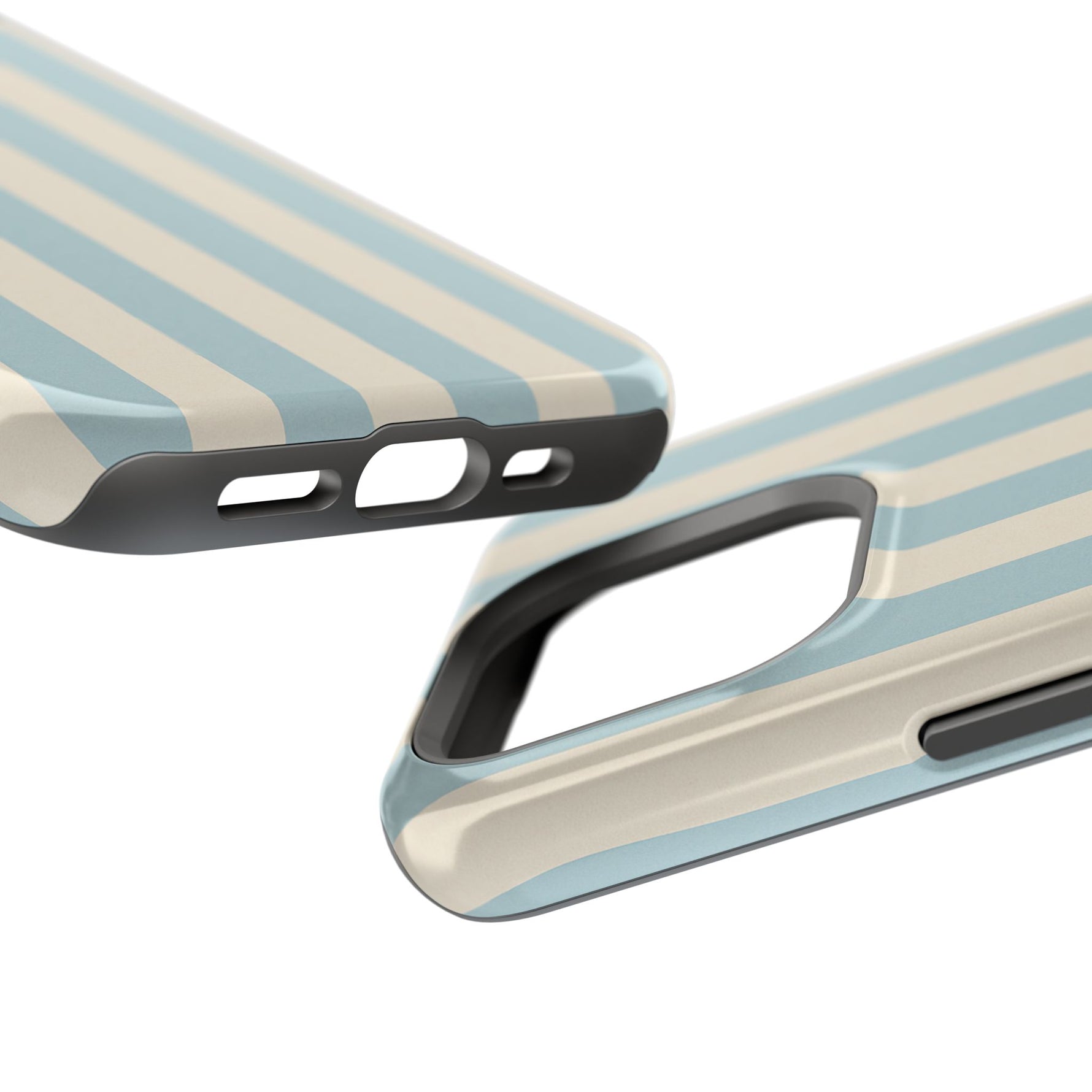 Blue Strips Pattern iPhone Case Compatible with MagSafe - Shamo's