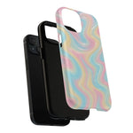 Rainbow Marble Swirl iPhone Case with MagSafe - Shamo's