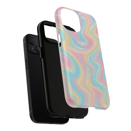 Rainbow Marble Swirl iPhone Case with MagSafe - Shamo's