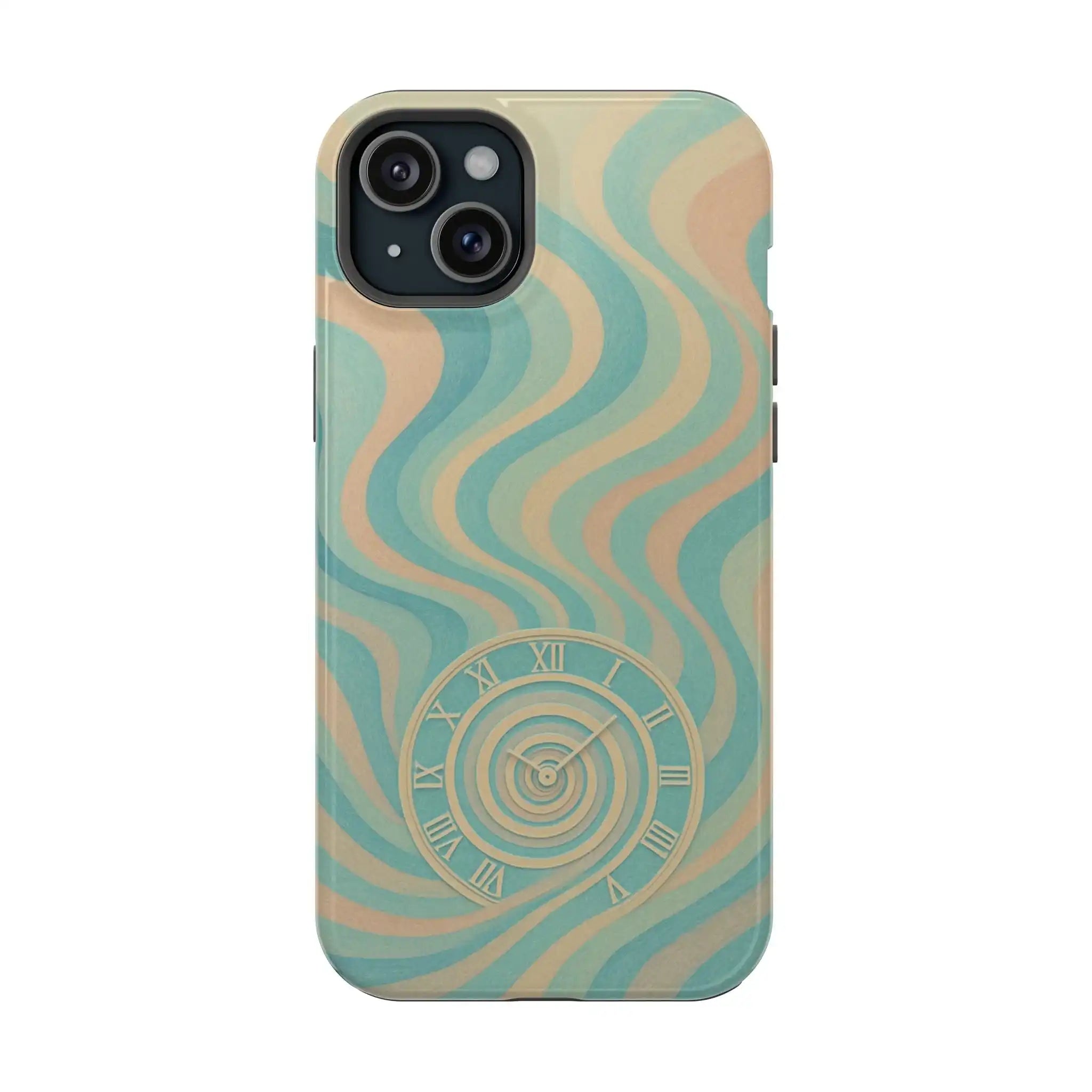 “Flow of Time” iPhone Case with MagSafe Compatibility  Shamo's iPhone 15 Plus / Glossy