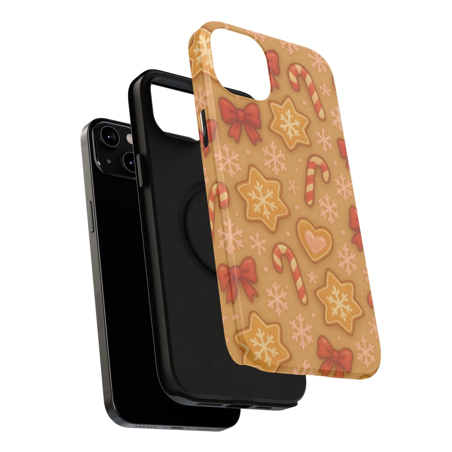 Candy Cane & Gingerbread Holiday iPhone Case — Impact-Resistant