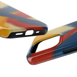 Abstract Brushstroke Tough Phone Case — Colorful Red, Blue & Yellow Protective Cover  Shamo's