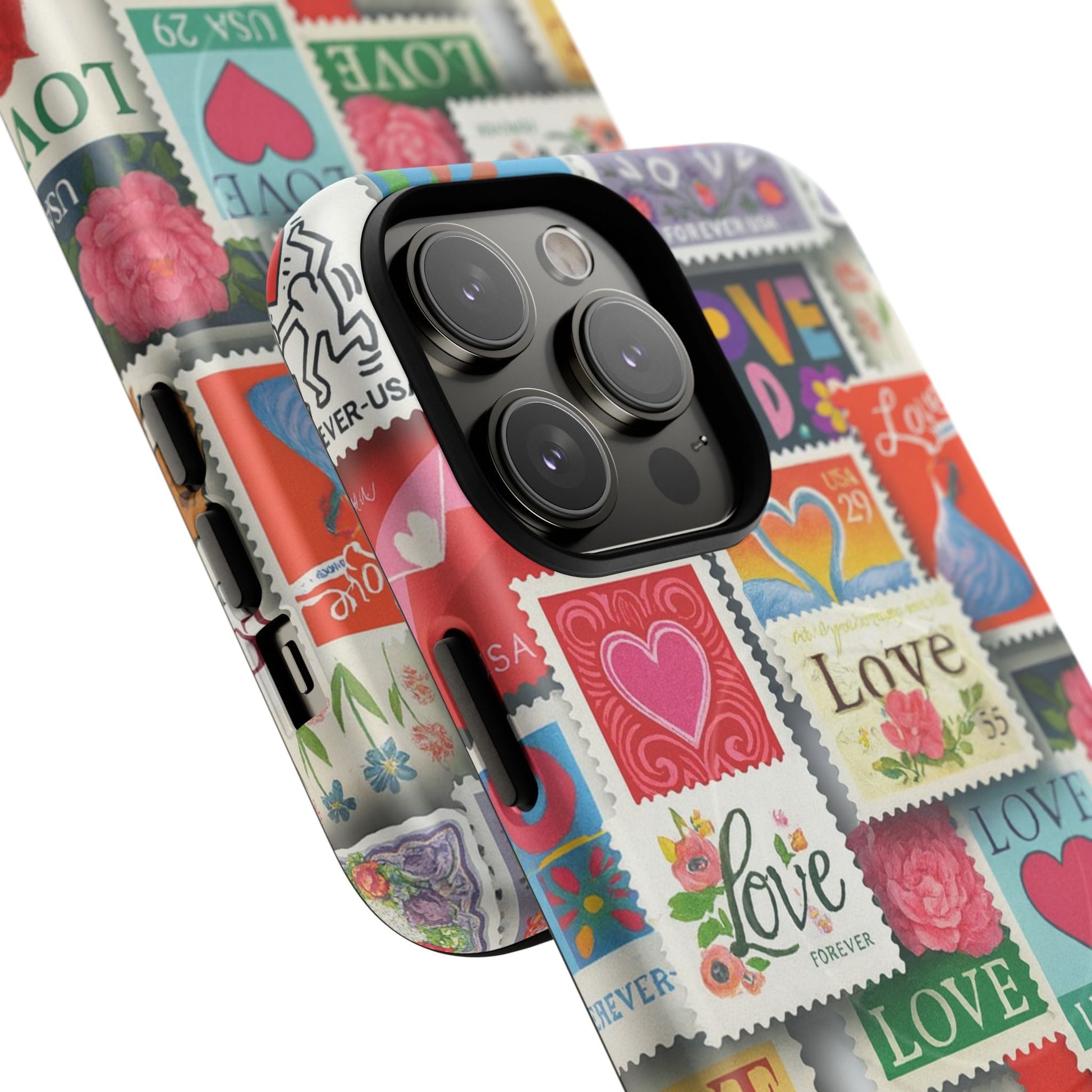 Vintage Romantic Love Stamp iPhone Case | Tough Protection + MagSafe  Shamo's