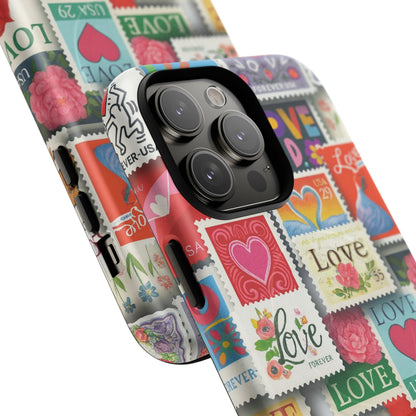 Vintage Romantic Love Stamp iPhone Case | Tough Protection + MagSafe  Shamo's
