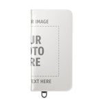 Personalized Flip Wallet Phone Case – Custom Photo & Text Wallet Cover