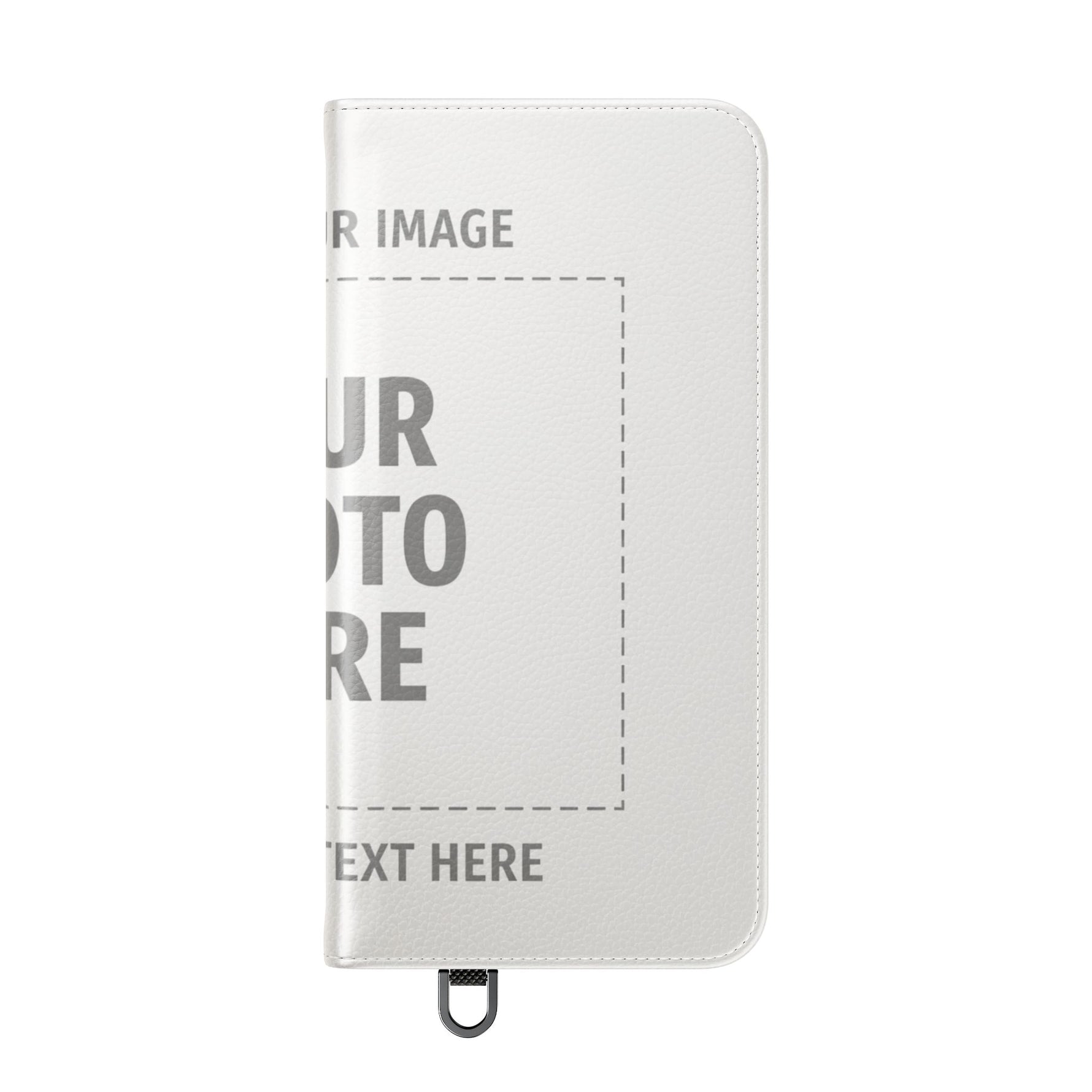 Personalized Flip Wallet Phone Case – Custom Photo & Text Wallet Cover