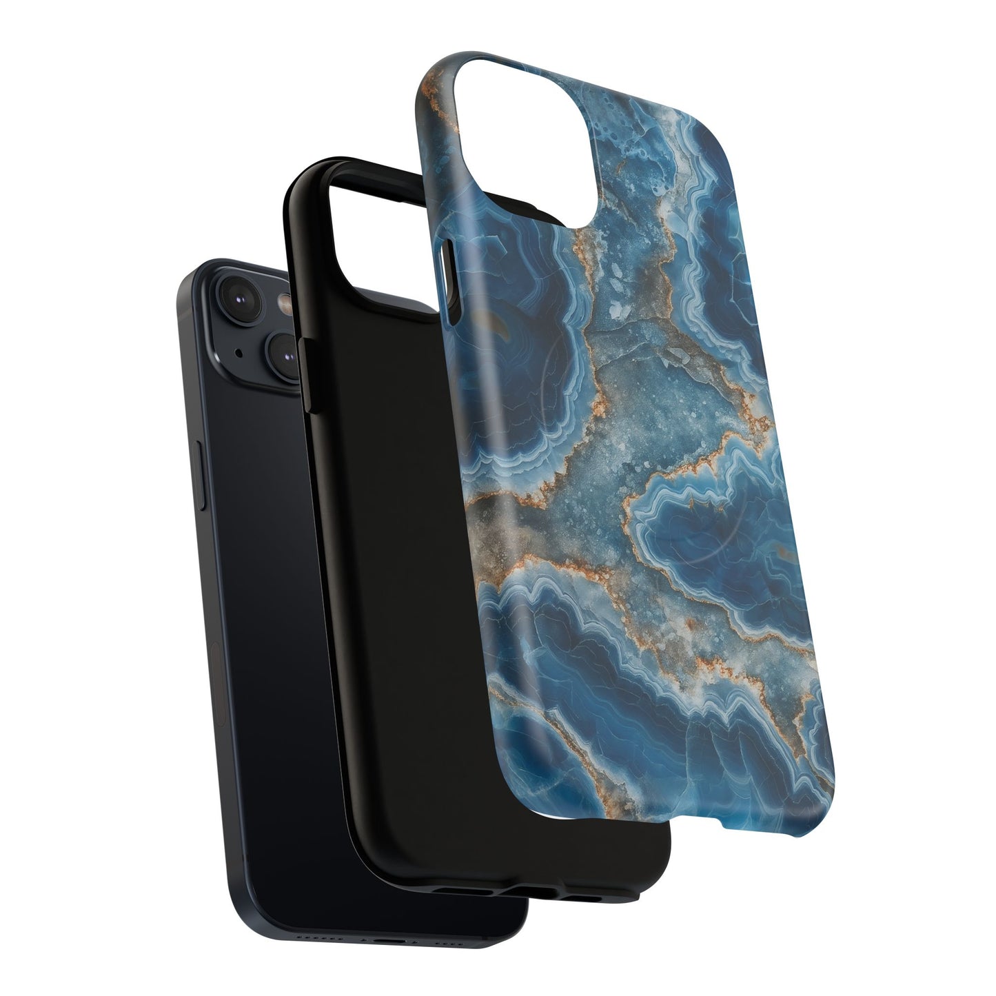 Blue Agate Marble iPhone Case —with MagSafe
