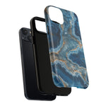 Blue Agate Marble iPhone Case —with MagSafe  Shamo's