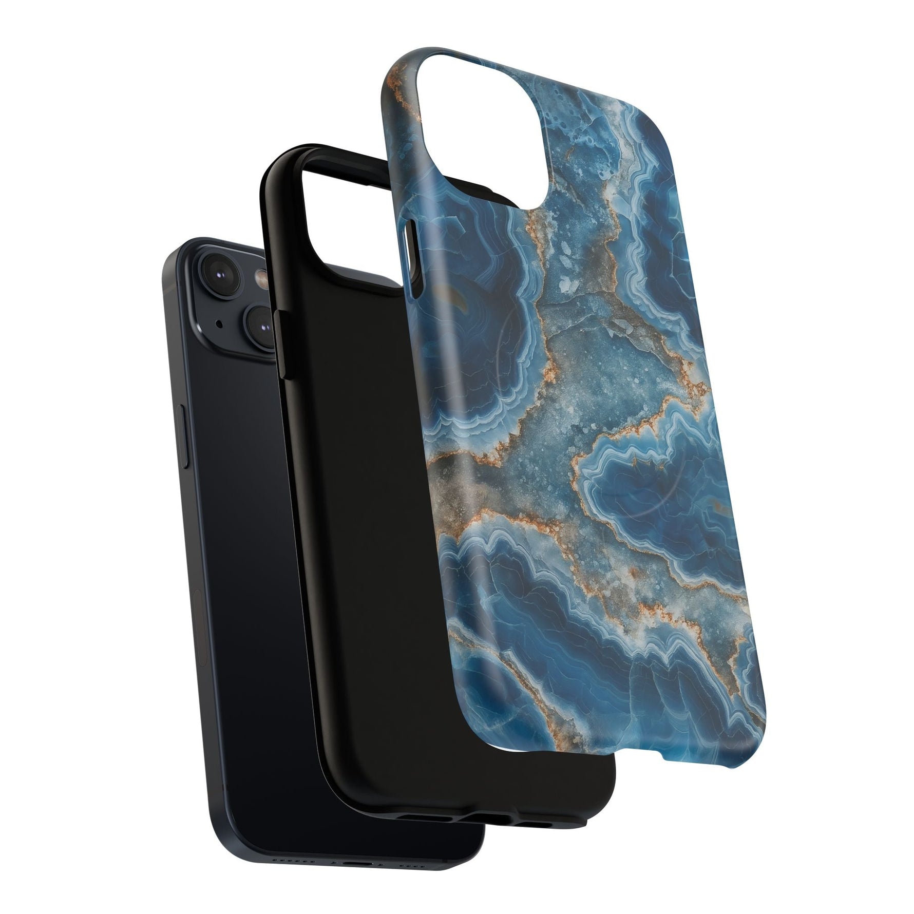 Blue Agate Marble iPhone Case —with MagSafe  Shamo's