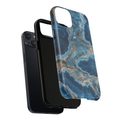 Blue Agate Marble iPhone Case —with MagSafe
