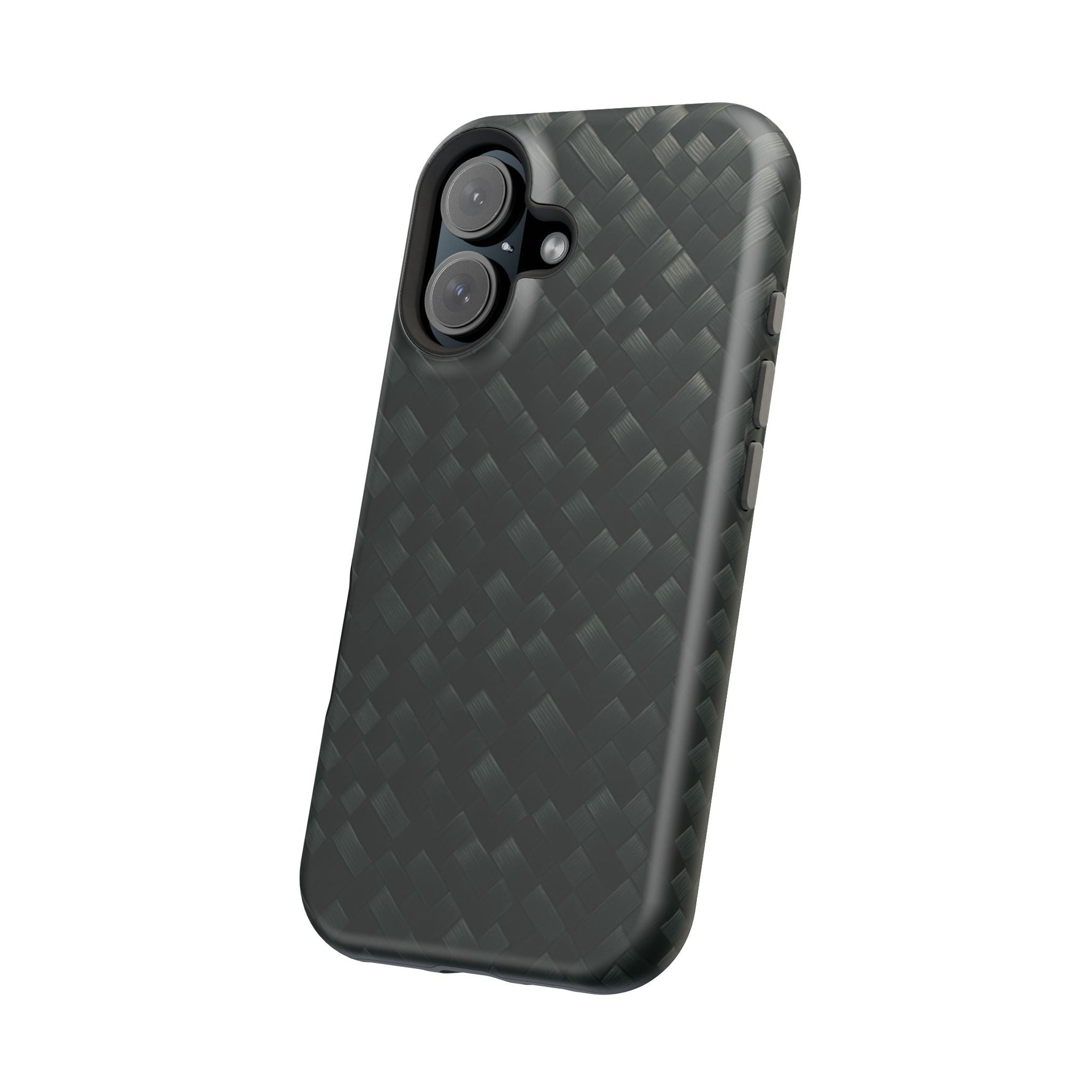 Dark Carbon Fiber Texture Magnetic Impact-Resistant iPhone Case | MagSafe compatible  Shamo's
