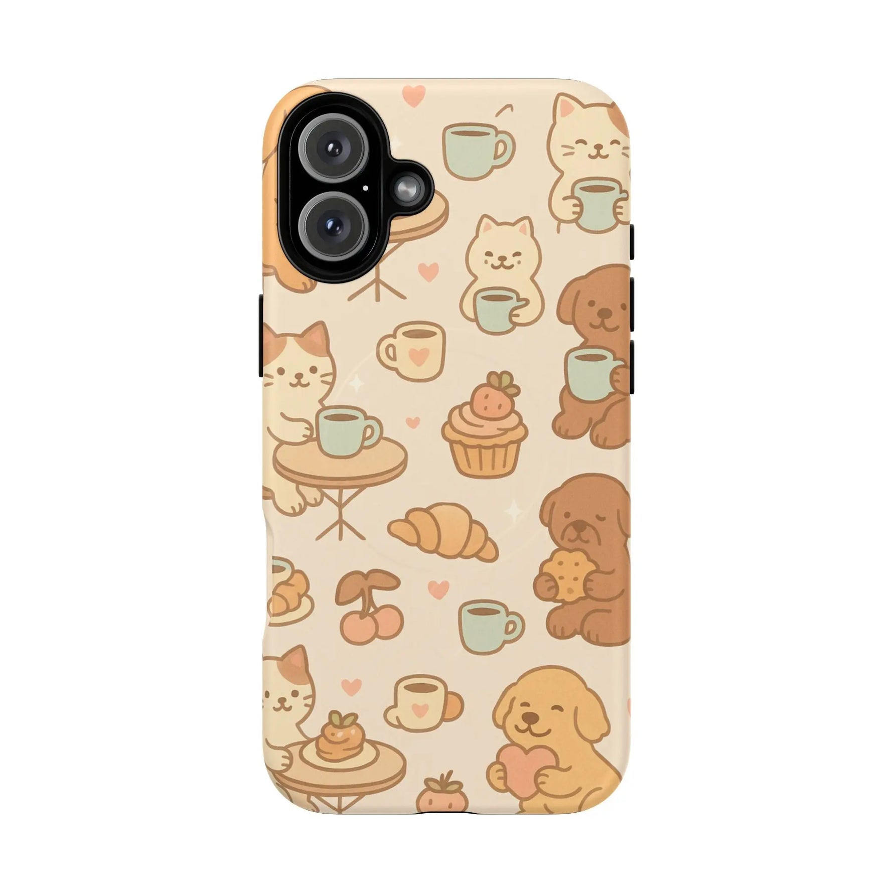 Coffee Cats & Dogs Phone Case with MagSafe - Shamo's
