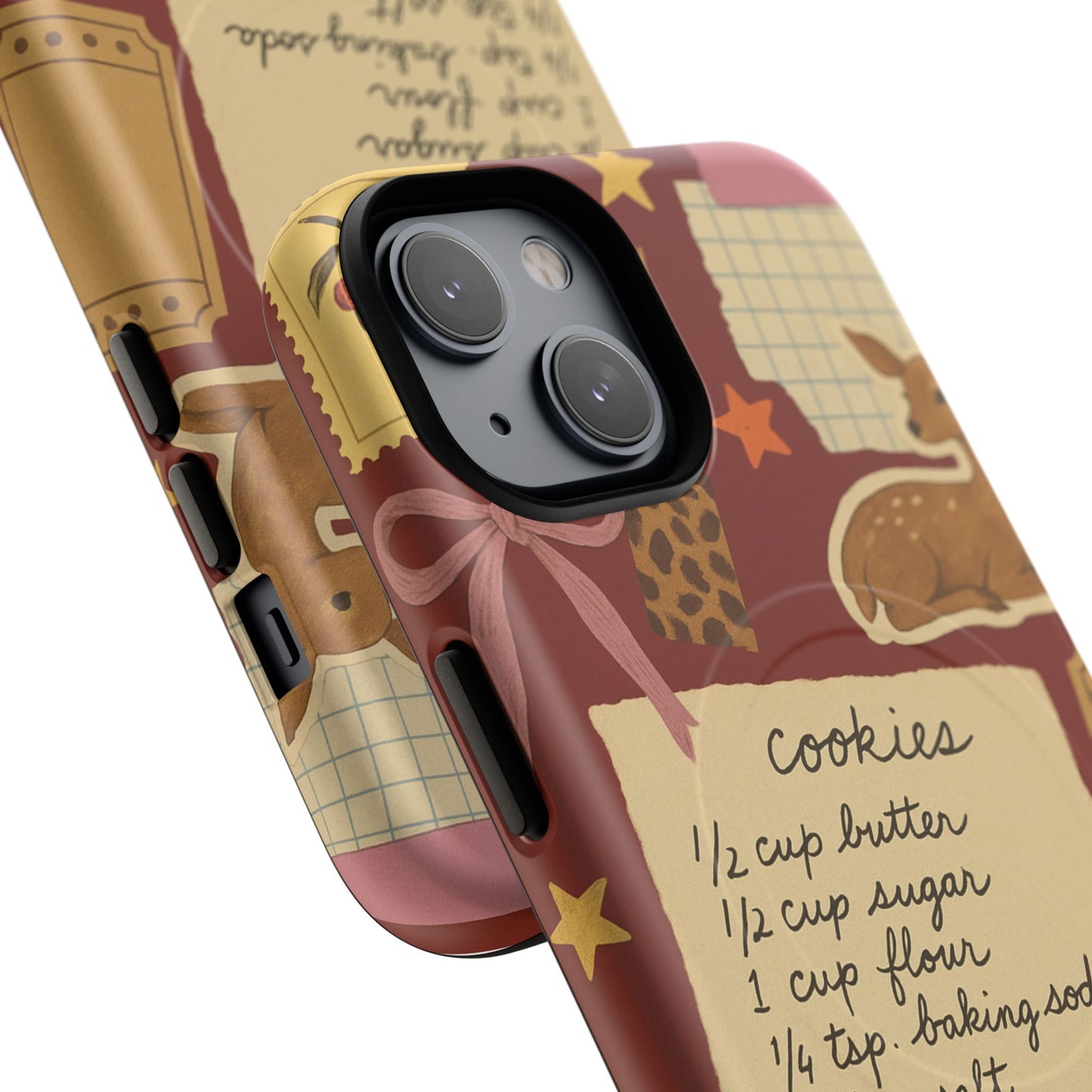 Holiday Receipt Stamps iPhone Case with MagSafe Compatibility