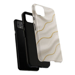 Elegant Gold Wave Tough iPhone Case  Shamo's