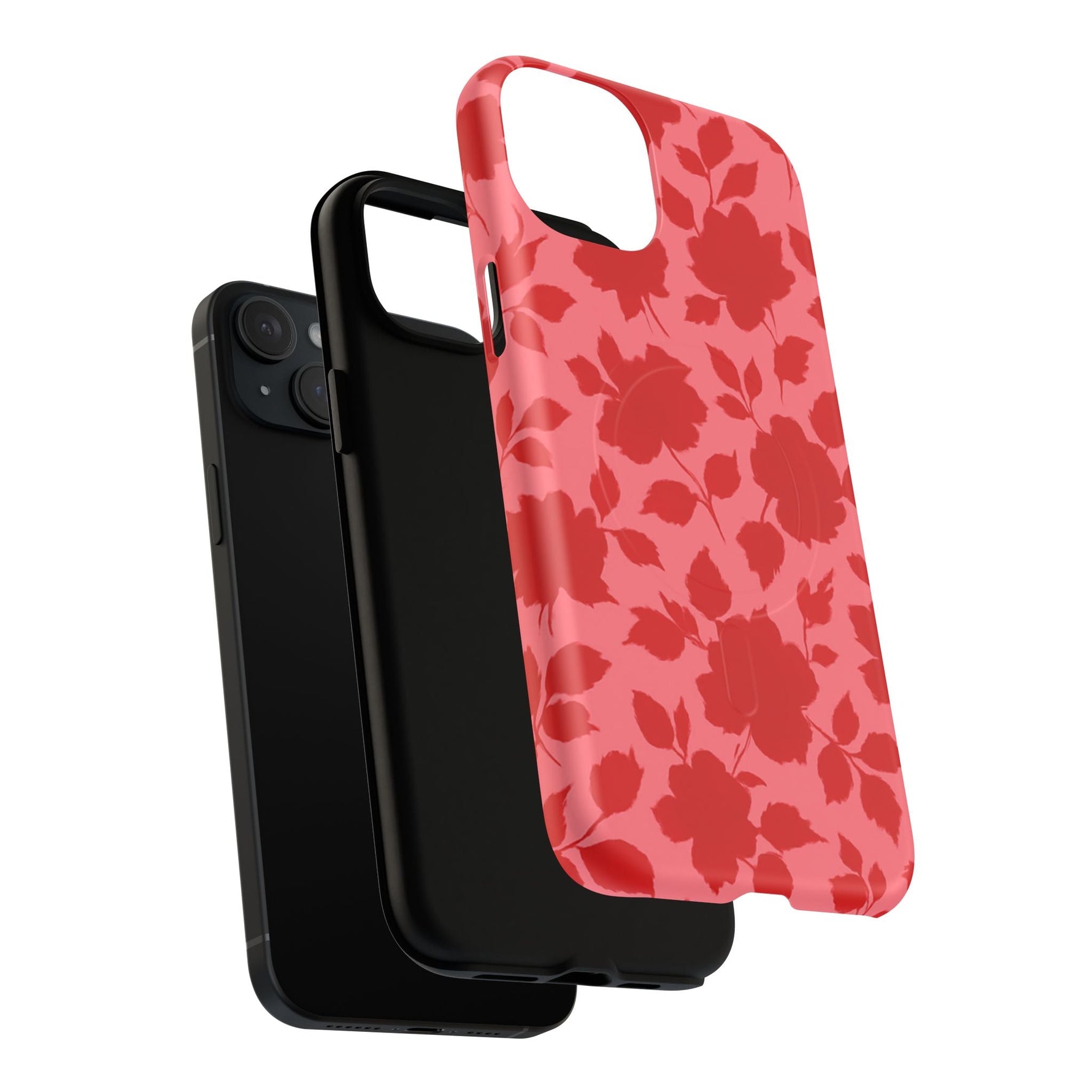 Red Floral Love iPhone Case (MagSafe compatible)  Shamo's