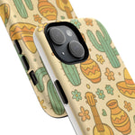Mexico Hand-Drawn Cactus Pattern iPhone Case – Cute Desert Guitar & Sombrero Design | with MagSafe  Shamo's
