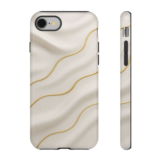Elegant Gold Wave Tough iPhone Case - Shamo's