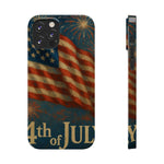 Fundas delgadas para teléfono con la inscripción 4 de julio para iPhone 17 y más