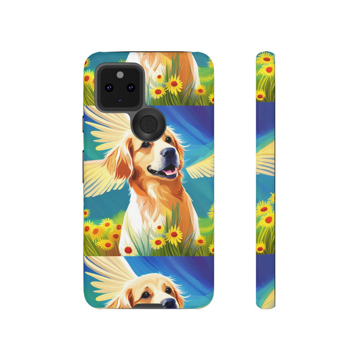 Tough Cases Golden Retriever with Wings Phone case