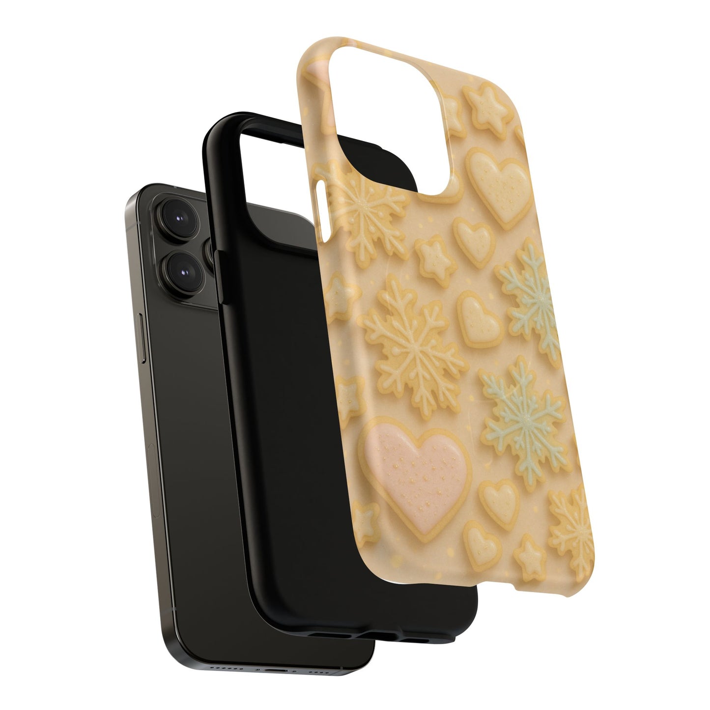 Heart & Snowflake Holiday iPhone Case — compatible with MagSafe