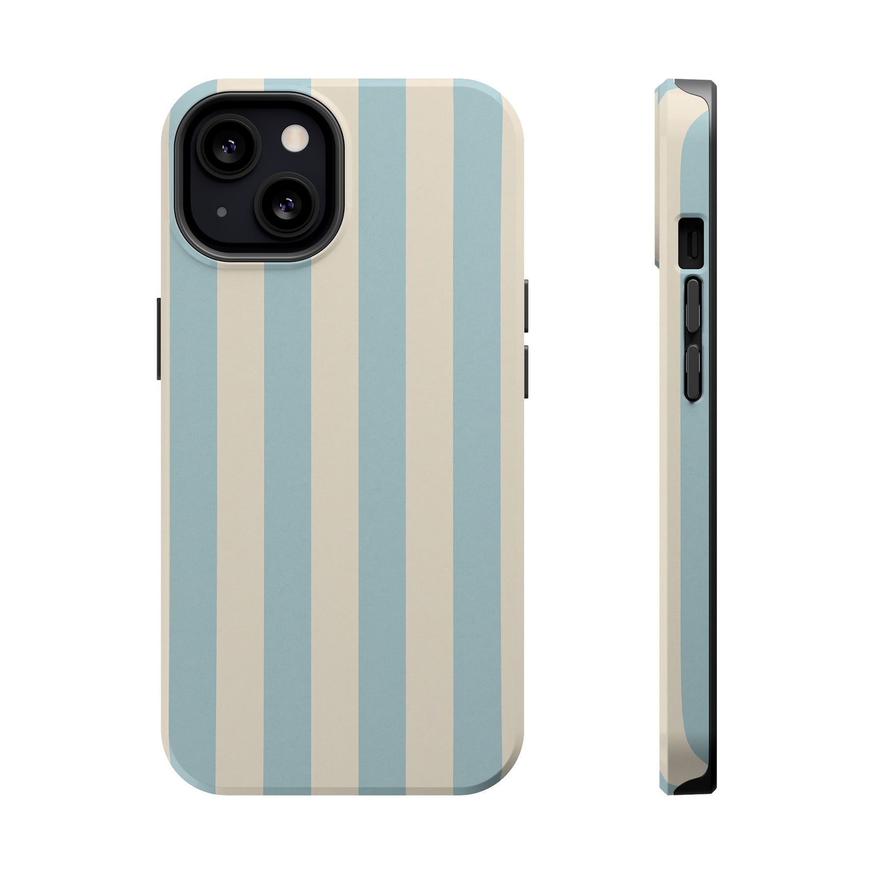 Blue Strips Pattern iPhone Case Compatible with MagSafe - Shamo's