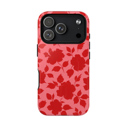 Red Floral Love iPhone Case (MagSafe compatible)