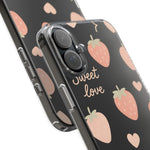 Sweet Love Strawberry Clear iPhone Case | MagSafe  Shamo's