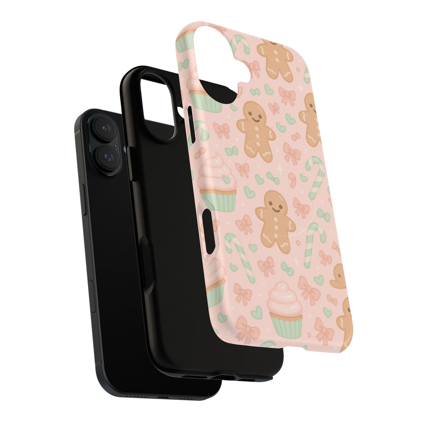 Gingerbread Candy Holiday Tough iPhone Case | compatible with MagSafe